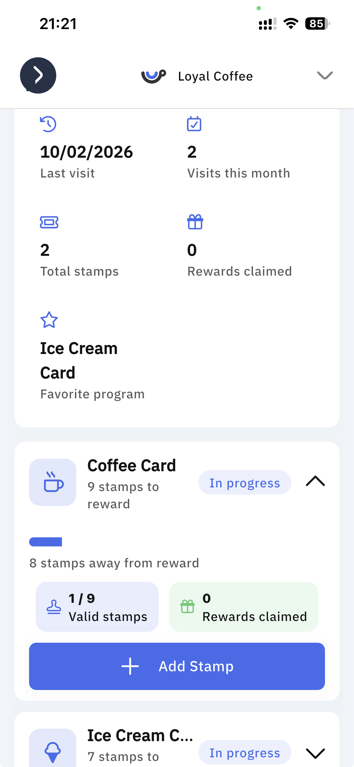 Track progress & reward loyalty